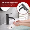 SUMERAIN Matte Black Bathroom Sink Faucet Single Handle Single Hole