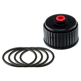 VP Racing Fuels 3042 Utility Jug Cap (1 Pack) and 3043B Replacement O-Ring (4 Pack) - Fits VP Racing Fuels Utility Jugs, Motorsport and Sportsman Containers