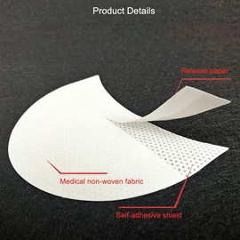 Faiteary 150 Protectores de Sombra de Ojos, Almohadilla de Gel para Plantilla de Sombra de Ojos Sin Pelusa Debajo de Los Parches, Evita Residuos de Maquillaje para Extensiones de Pestañas, Delineador