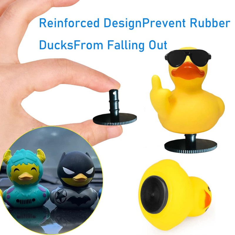 10 Pcs Duck Holder for Jeep Dash, Rubber Duck Mount,