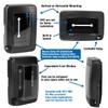 Intermatic WP7000BL Low-Profile Extra-Duty Weatherproof 1-Gang Cover, Black - Expandable