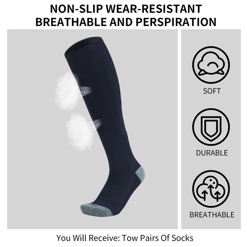 QBK - Calcetines de béisbol para niños pequeños y niñas,