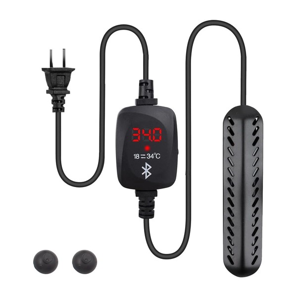 POFET Mini Aquarium Heater Bluetooth Mini Aquarium Heater Support Remote