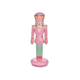 FUNBOY Pink Inflatable Nutcracker – 3.5ft Tall Indoor/Outdoor Holiday Decoration – Christmas Yard & Porch Decor