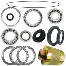 BIGLKNM Front Differential Bearing Seal Kit & O-Ring & Pinion Nut Tool for Suzuki Twin Peaks 700, Brute Force 650 750 4x4/4x4i Prairie 360 Prairie 650 KVF650 Prairie 700 KVF700 (14pcs)