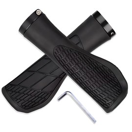 Handlebar Grips Bicycle, Ergonomic Bicycle Grips, Handlebar Grips for MTB and City Bike, with Hexagonal Screwdriver, for 22 mm Grips