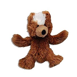KONG Plush Teddy Bear Dog Toy X-Small - 3.5" - Pack of 6