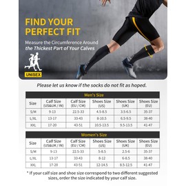 CAMBIVO Kompressionsstrümpfe Damen und Herren 2 Paar, Kompressionssocken Stützstrümpfe für Laufen, Sport, Flug, Reise, Radsport