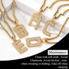 U7 Letter Chain Women's Men's Necklace with Initial Initial Letter