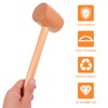 Luxshiny Meat Mallet Mini Wooden Hammer Mallet Pounding Meat Tenderizer