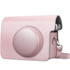 Fintie Case for Fujifilm instax Wide 300 Instant Camera - Premium Travel Camera Case Protective Cover with Removable Strap Rose Gold