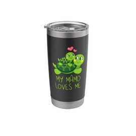 Cute Baby & Grandma My Mamo Loves Me Turtle Stainless Steel Insulated Tumbler