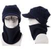 Comhats 50% Merino Wool Knitted Hat with Peak for Men