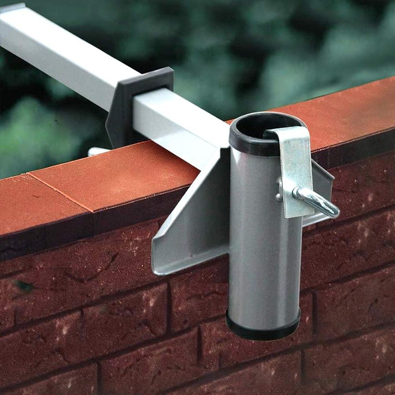 Heavy Duty Upgraded Parasol Holder, Cast Iron Umbrella Clamp, Flexible