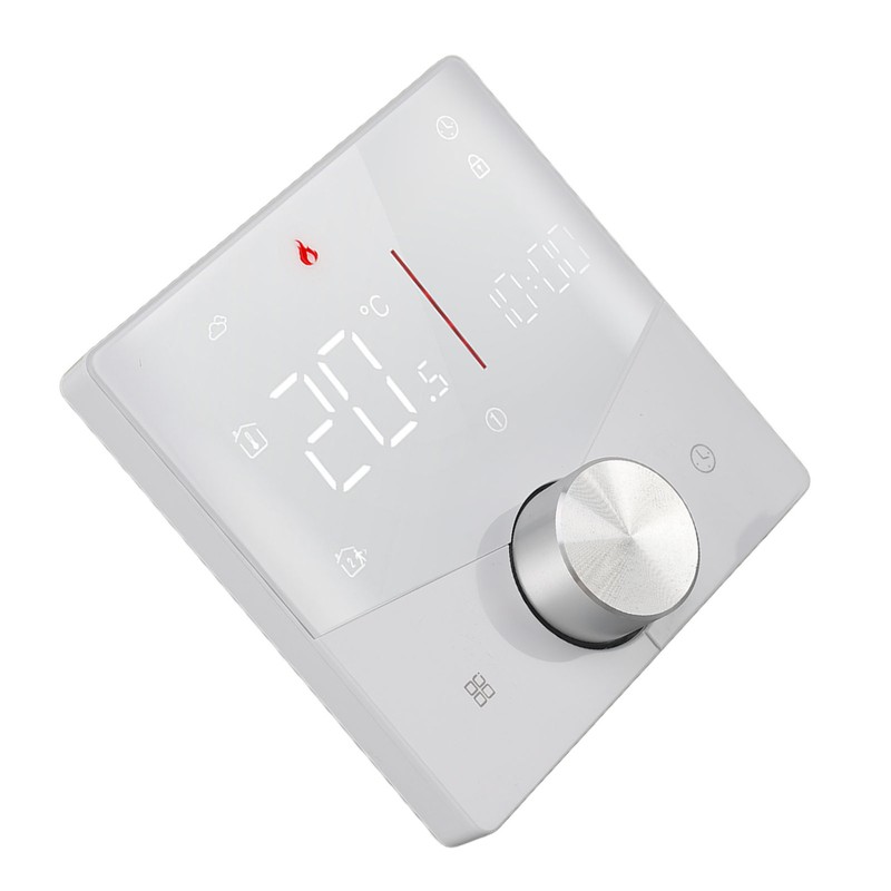 Smart Digital Thermostat 5A AC 95‑240V IP20 White Adjustable Backlight