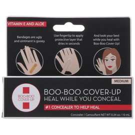 Boo-Boo Cover-Up Concealer, Medium, 0.34 Ounce