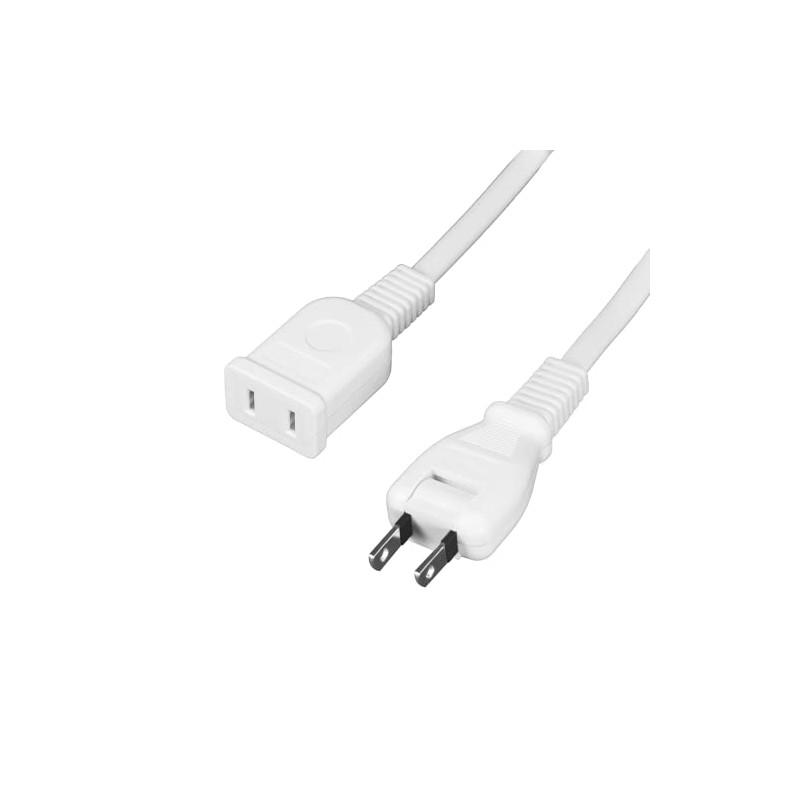 EXHEART EXE-10015 Short Extension Cord 0.15m White Tracking Resistant Insulation