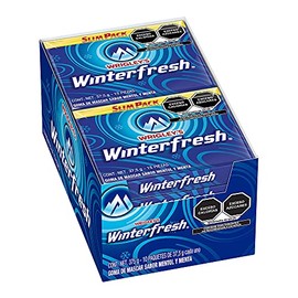 Winterfresh chicle mentol y menta, 10pack - 150 unidades - 375g