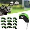 12 PCS Golf Club Head Covers Golf Iron Pole Number