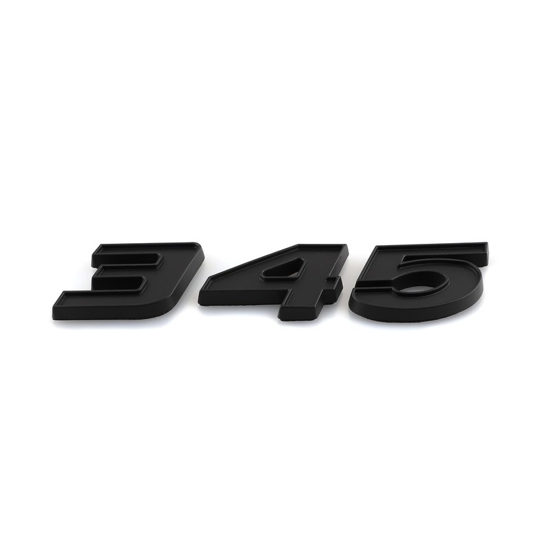 UpAuto 2 pcs 345 Emblem Badge 3D Self-Adhesive Nameplates 345