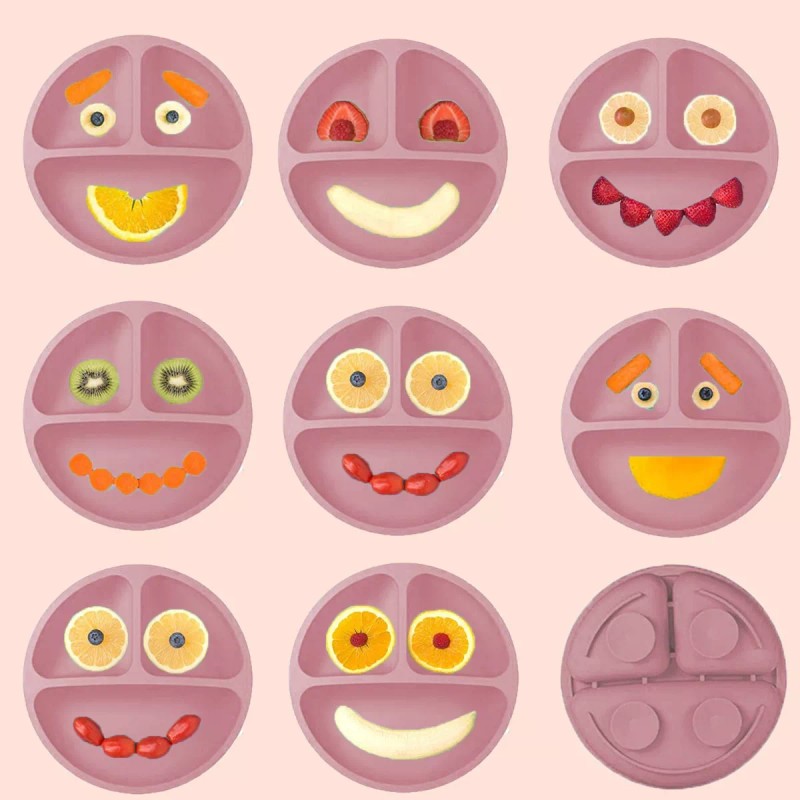 DREAMINHEART Juego De Vajilla, Babero Y Cubiertos Para Bebé