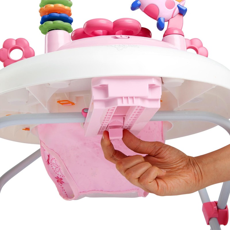 Bright Starts JuneBerry Walk-A-Bout Baby Walker and Entertainer, Removeable Floor