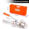 Purseter Copper Tube Fittings Hydraulic Pipe Crimping Tools with 1/2",3/4"