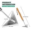 Berry&Bird Triangle Hand Hoe, 15.2'' Winged Weeder Garden Hoes with