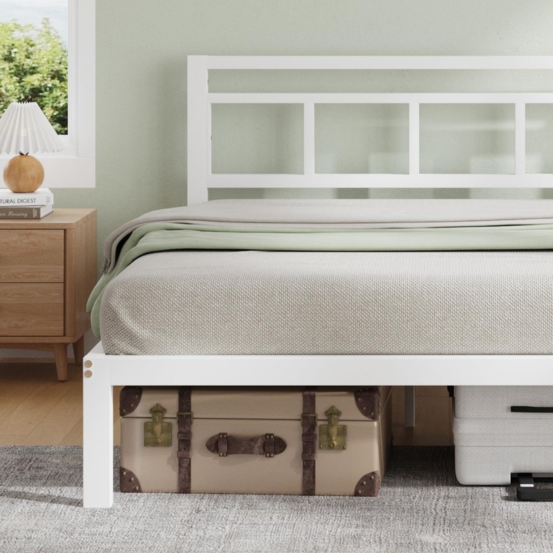 Novilla 14 Inch Queen Bed Frame with Headboard, No Box