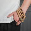 FAZOVIN Genuine Aged Bodhi Seed Bracelet 108 Mala Beads Necklace-