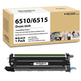 Phaser 6510 WorkCentre 6515 Imaging Unit Black Replacement for Xerox 6510 6515 108R01420 Drum Unit for Phaser 6510DNM 6510DN WorkCentre 6515 Series Printers, 1 Pack 108R01420 Black Drum Cartridge