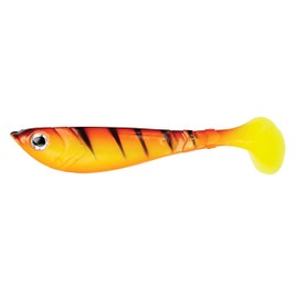 Berkley PowerBait Pulse Shad, Soft Plastic Lure with Scented Formula for Predator Fishing Anglers, Jighead & Dropshot Rig Compatible, Ideal for Bass, Perch, Zander & Pike, 11cm, Hot Yellow Perch