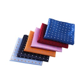 JukLoos Men's Suit Pocket Square Dots Handkerchief (6 Pack)