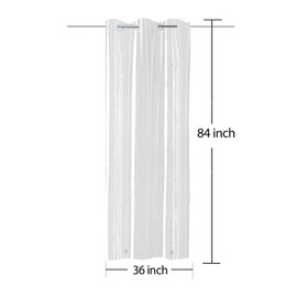YISURE No Hook Needed Clear Shower Curtain Liner 36x84in