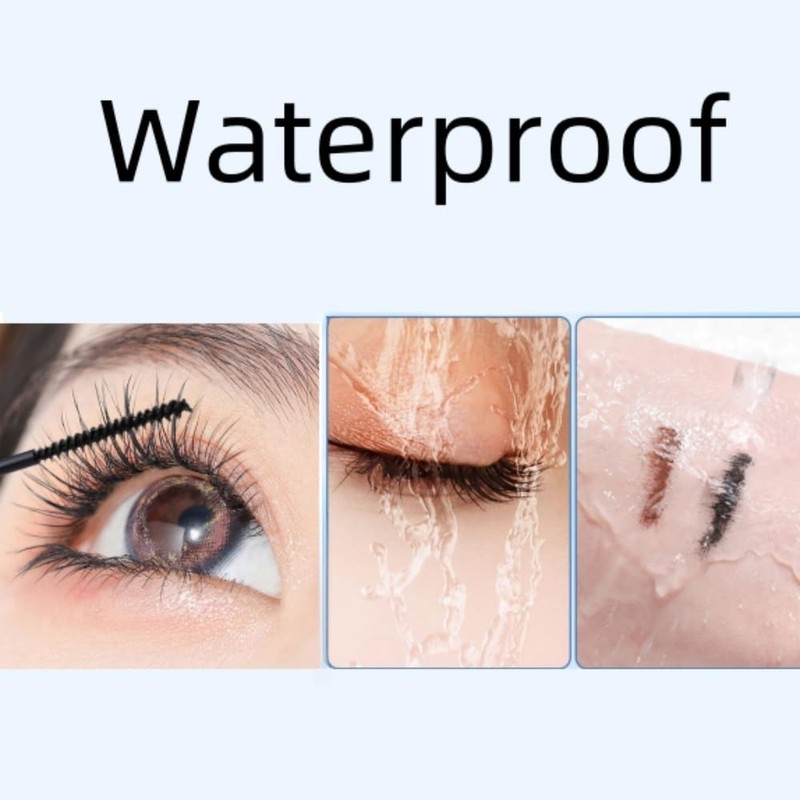 Black Mascara for Sparse lashes, Waterproof Mascara with Tiny Brush,