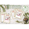 30 Pcs Christmas Party Games Cards - Word Scramble and