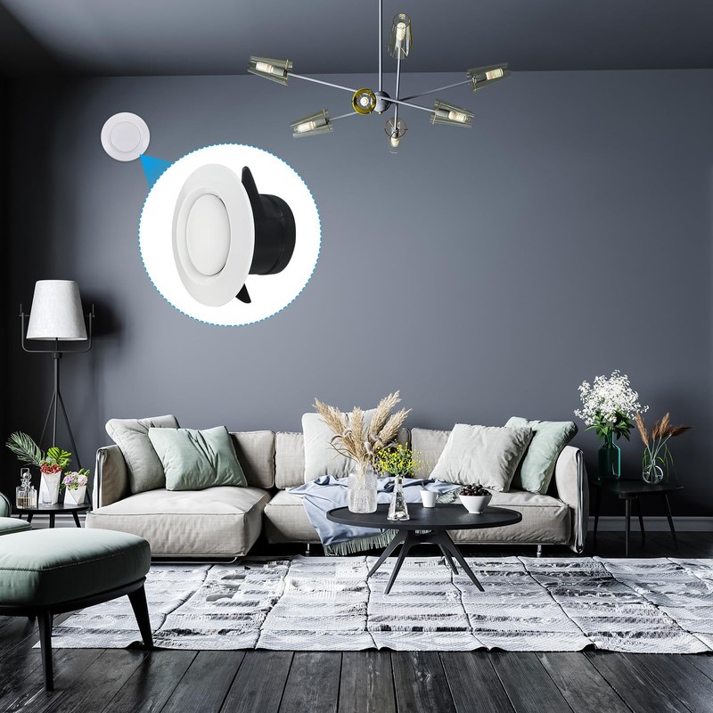 PATIKIL 4 Inch Round Air Vent 2 Pack Adjustable Ceiling