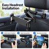 Car Headrest Tablet Holder Mount – Adjustable Back Seat Phone