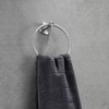 USHOWER 2 Pack Brushed Nickel Towel Ring, Hand Towel Holder