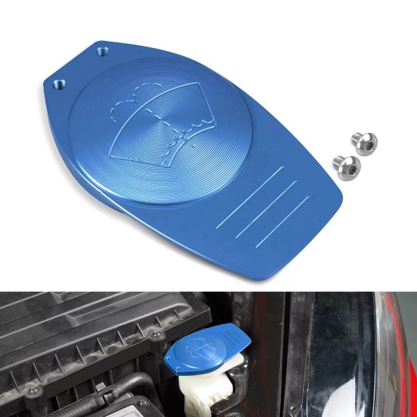 BEVINSEE Windscreen Washer Wiper Fluid Reservoir Tank Cap For Golf