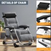 H&ZT Zero Gravity Chair, Adjustable Reclining Lounge Chair With Cushion&Headre