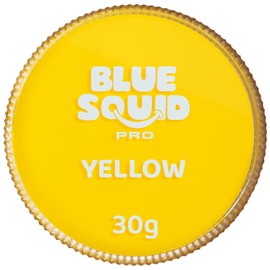 Blue Squid PRO Make-Up Face Paint and Body Paint, Classic Yellow 30 g, High Quality, Professional, Water-Based Single Container, Face and Body Paint for Adults, Children and SFX