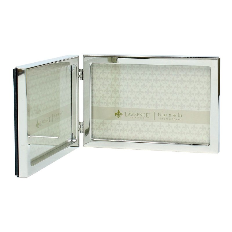 Lawrence Frames Metal Frame, Standard, Silver, 6x4 Double
