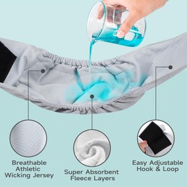 Tuiskusa Male Dog Diapers, High Absorbing Dog Belly Bands for Male Dogs, Washable Reusable Dog Male Wraps(5 Pack)