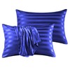 Stripe Satin Silk Pillowcase Pillow cover for Hair and Skin