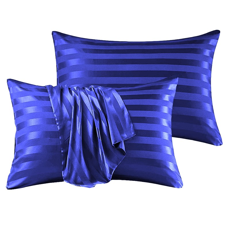 Stripe Satin Silk Pillowcase Pillow cover for Hair and Skin