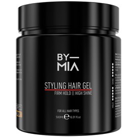 BY MIA Hair Styling Gel 500 ml | Firm Hold | High Shine, Wet Look Hair Gel | Ultra Hold | Hair Gel Men Hair Gel & Hair Gel Women