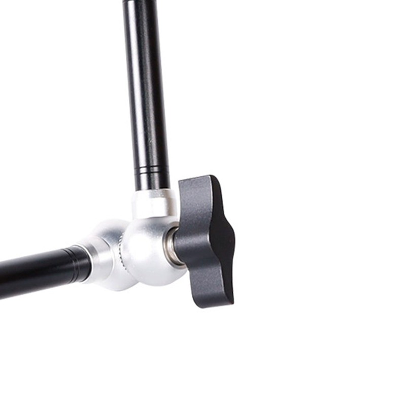 Camera Articulating Arm 11inch Silver Aluminium Alloy Photography Accessory for