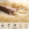 OKAYDA Genuine New Zealand Sheepskin Area Rug Soft Lambskin Decorative
