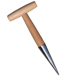 Hole Digger Hand Diver with Wooden Handle, Hole Punch, Seedling Hole Digging Tool, Versatile Hole Digging Tool, Home Gardening Tool, For Sowing, Transplanting, Planting, Seedbeds, Garden Cultivation,